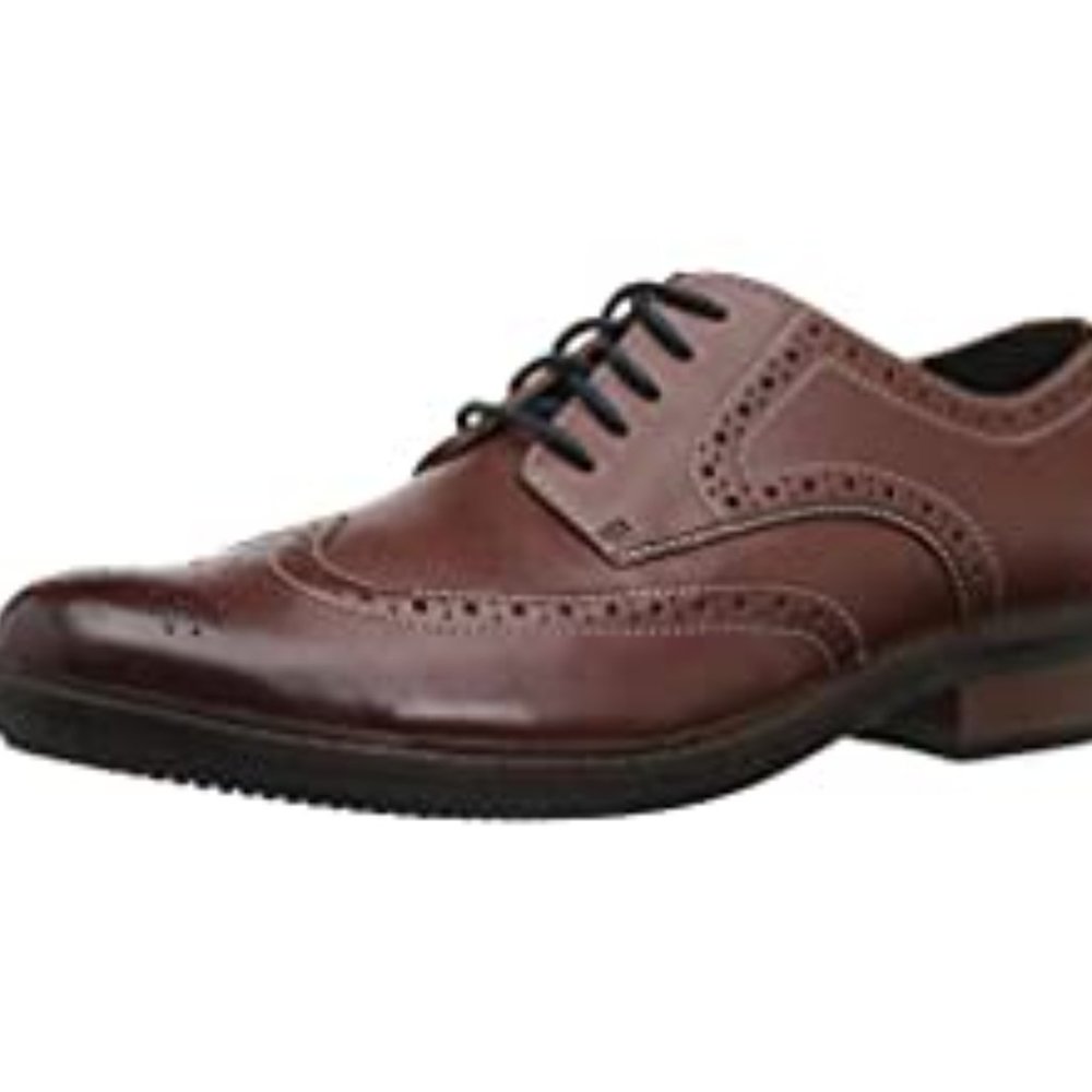 Bostonian  Maxton Wing Tip, British Tan Leather    Men Size 7 M US  NEW